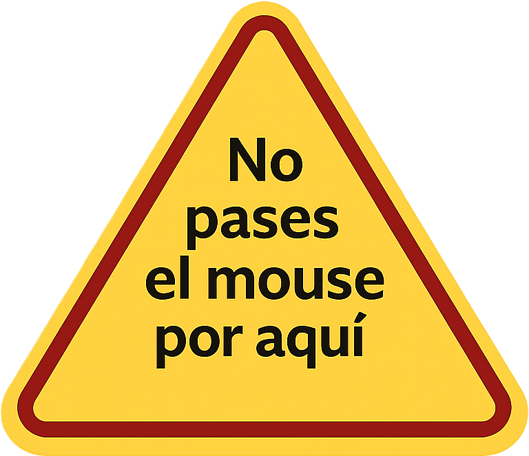 No pases el mouse por aquí